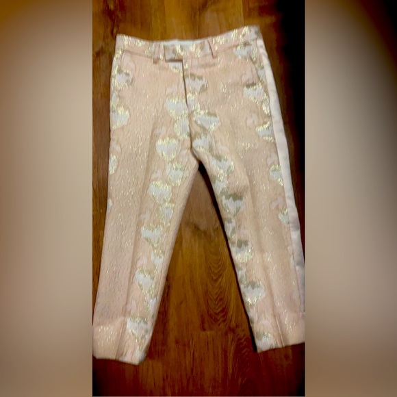 Pink and gold tuxedo jacket size xs pants size xs